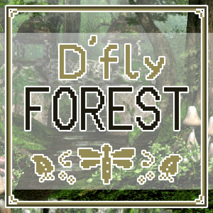 Image that reads 'Dragonfly Forest'