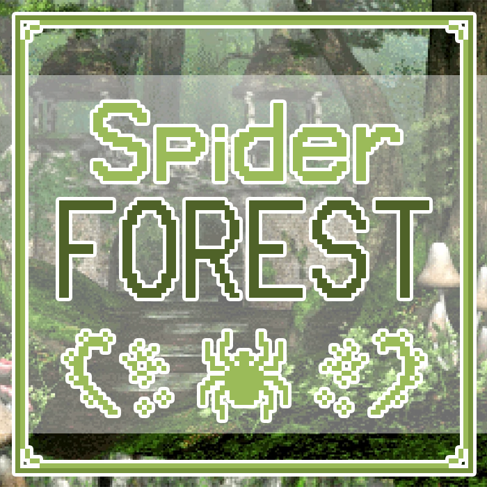 Image that reads 'Spider Forest'